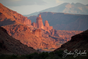 Fisher Towers + La Sal Mountains